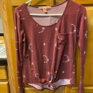 Long sleeve jrs crop shirt